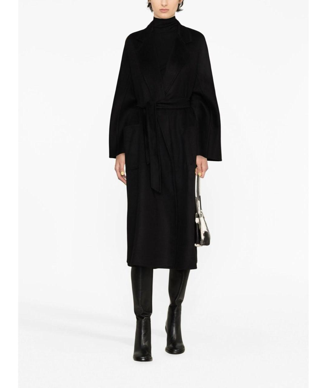 MAX MARA Черное кашемировое пальто, фото 2