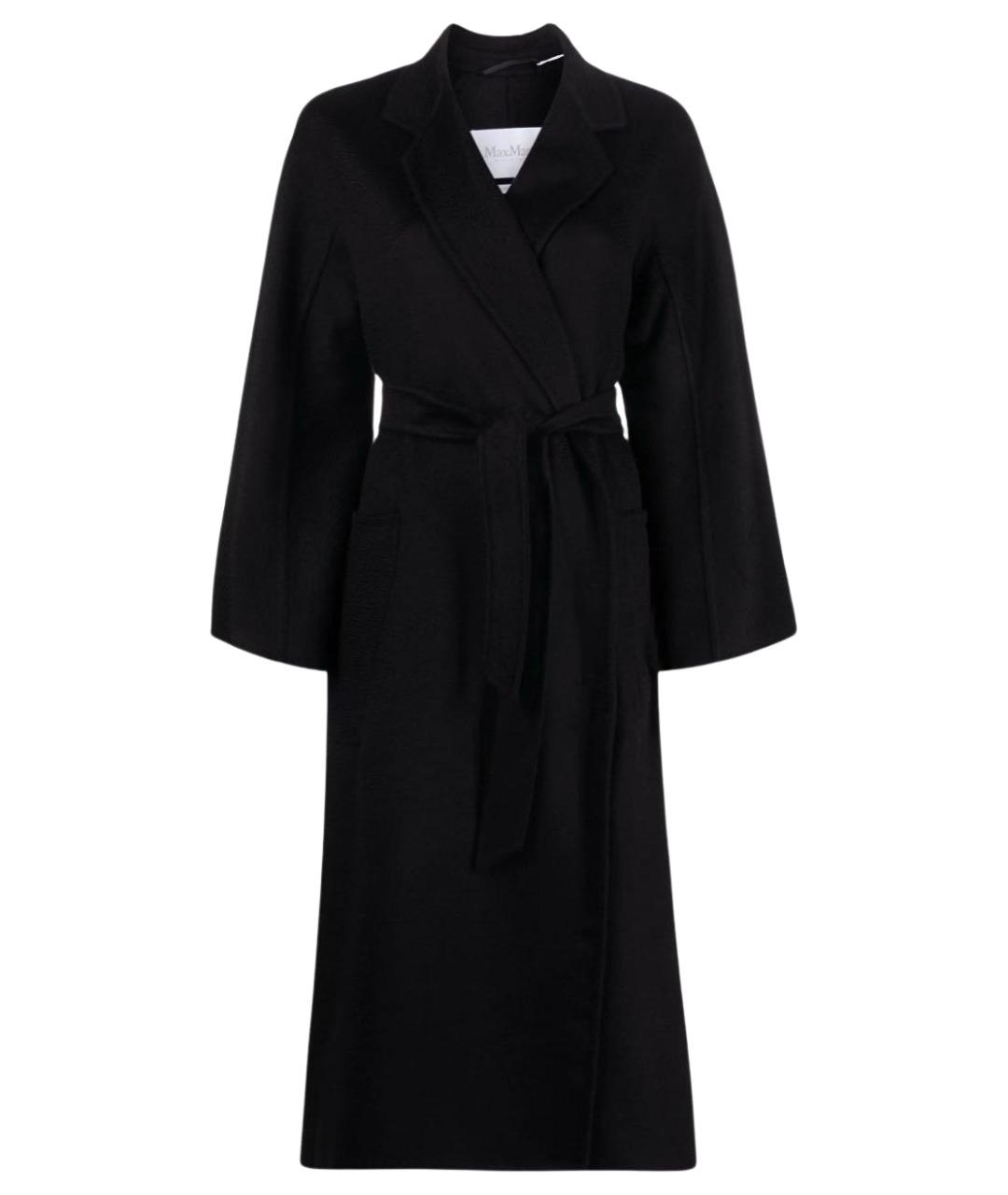 MAX MARA Черное кашемировое пальто, фото 1