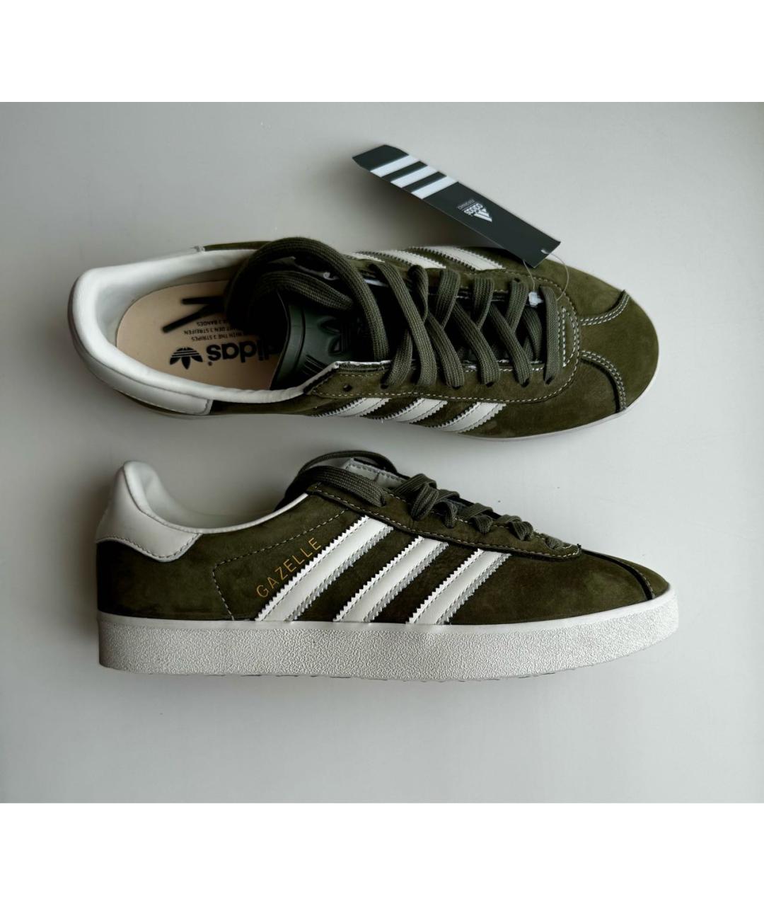 ADIDAS Хаки замшевые низкие кроссовки / кеды, фото 9
