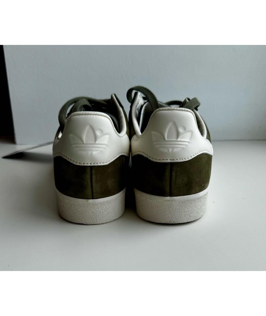 ADIDAS Хаки замшевые низкие кроссовки / кеды, фото 4