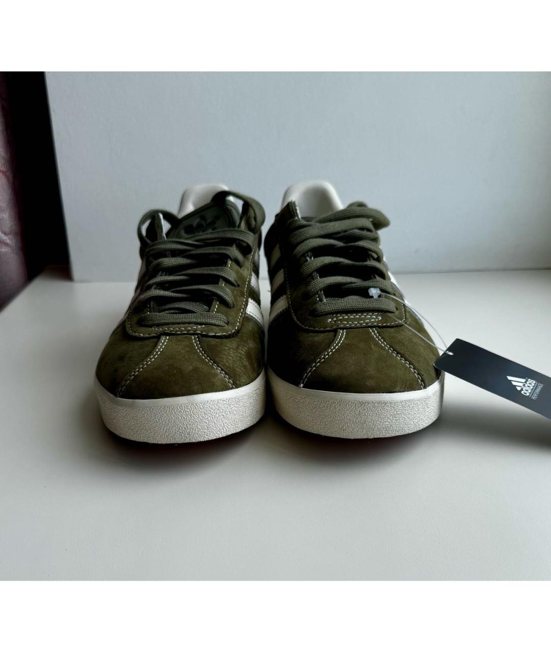 ADIDAS Хаки замшевые низкие кроссовки / кеды, фото 2