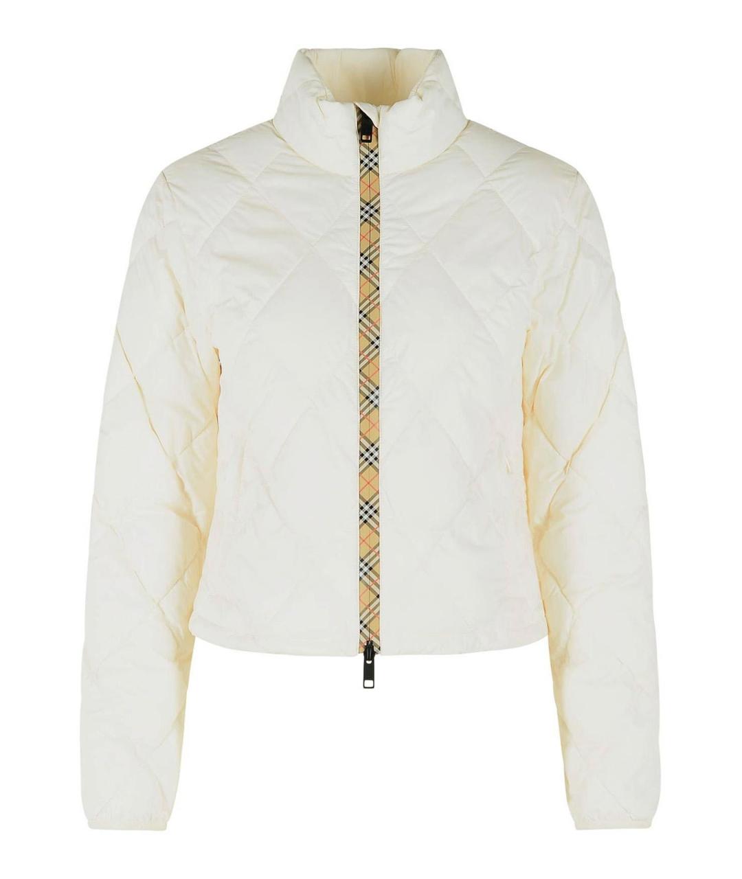 BURBERRY Белая нейлоновая куртка, фото 1