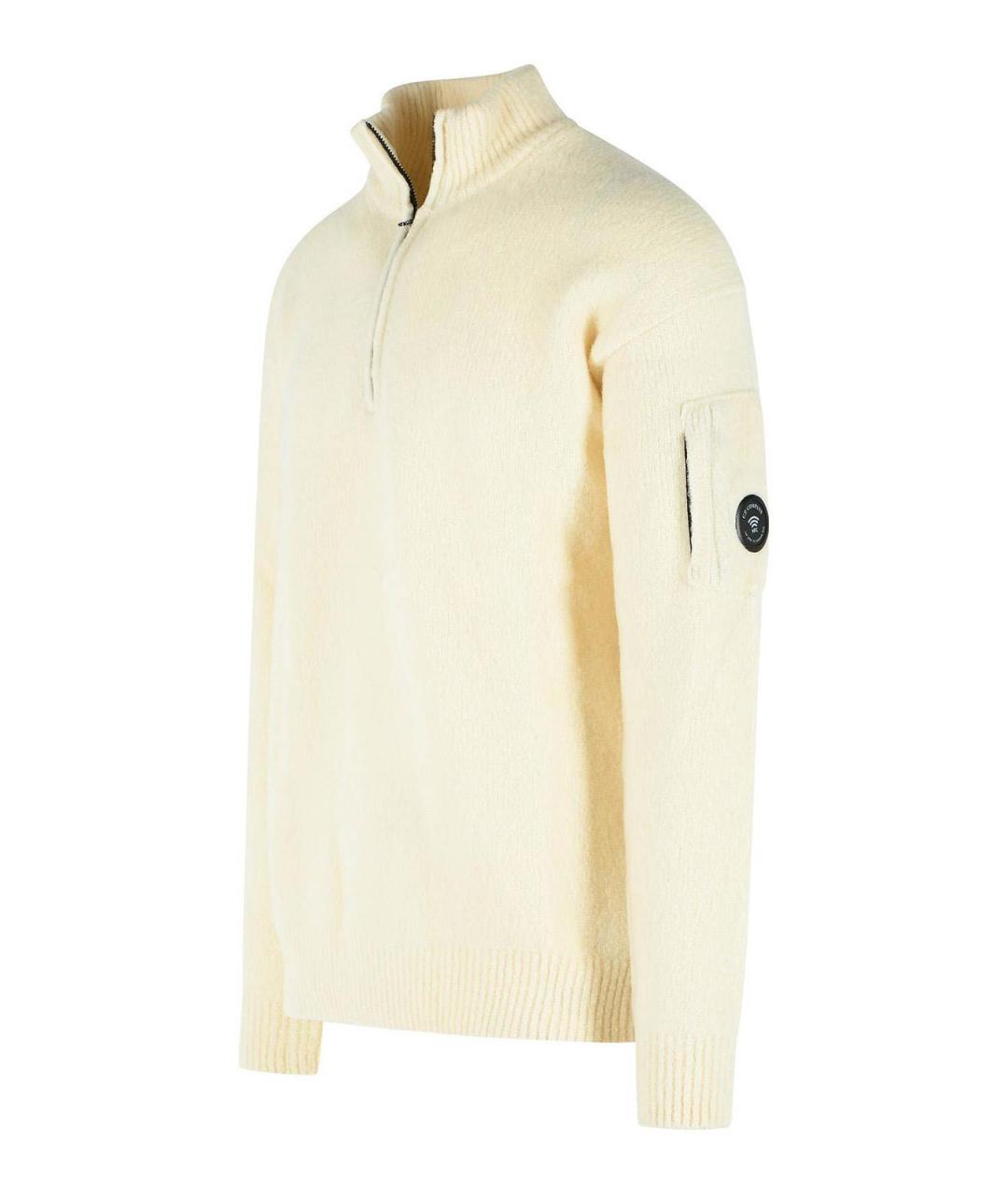 CP COMPANY Белый шерстяной джемпер / свитер, фото 3