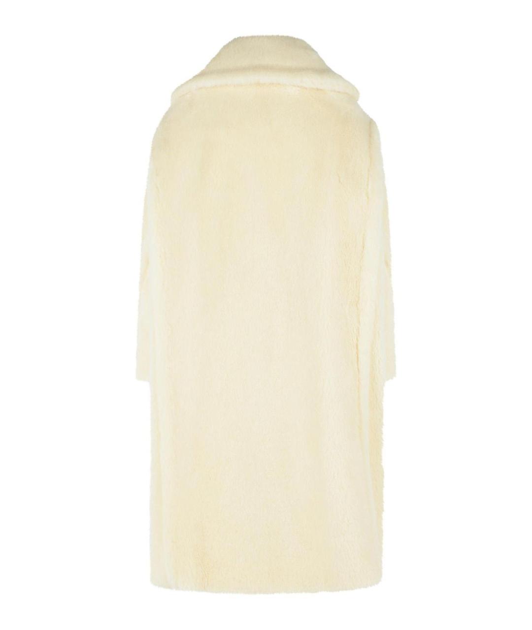 MAX MARA Белое шерстяное пальто, фото 2