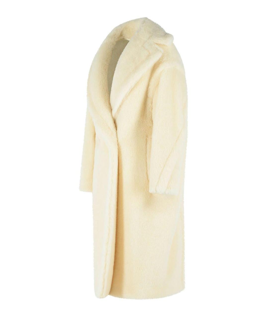 MAX MARA Белое шерстяное пальто, фото 3