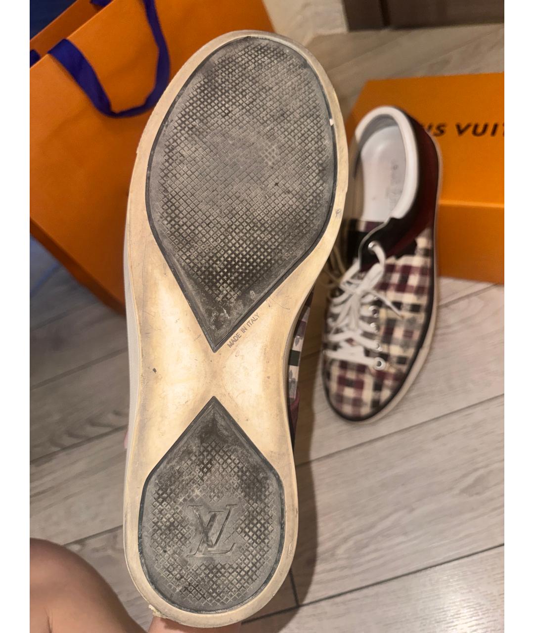 LOUIS VUITTON Мульти текстильные низкие кроссовки / кеды, фото 5