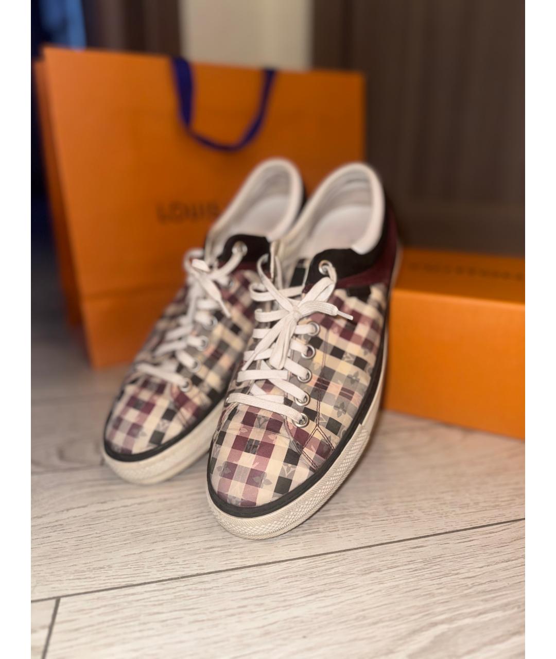 LOUIS VUITTON Мульти текстильные низкие кроссовки / кеды, фото 2