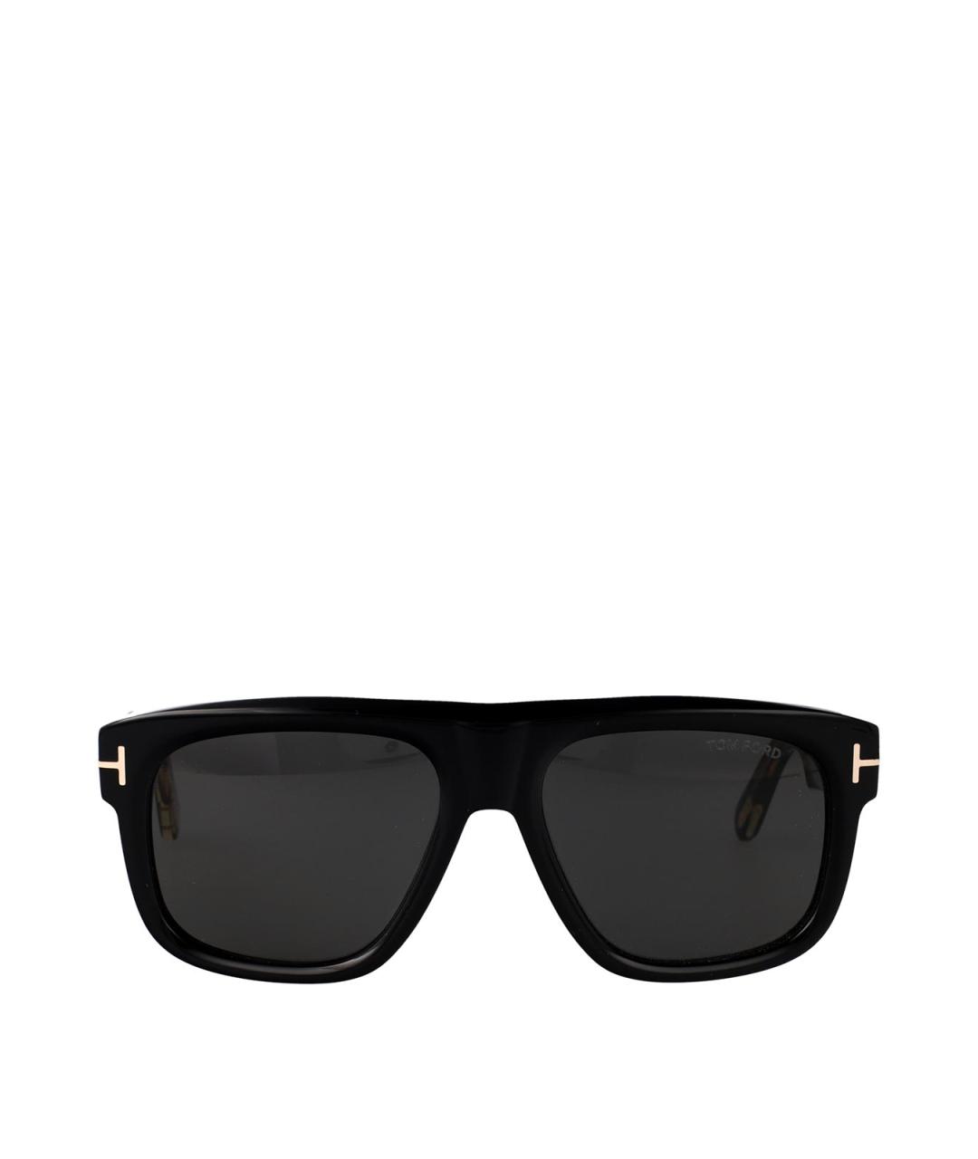 TOM FORD Черные пластиковые солнцезащитные очки, фото 1