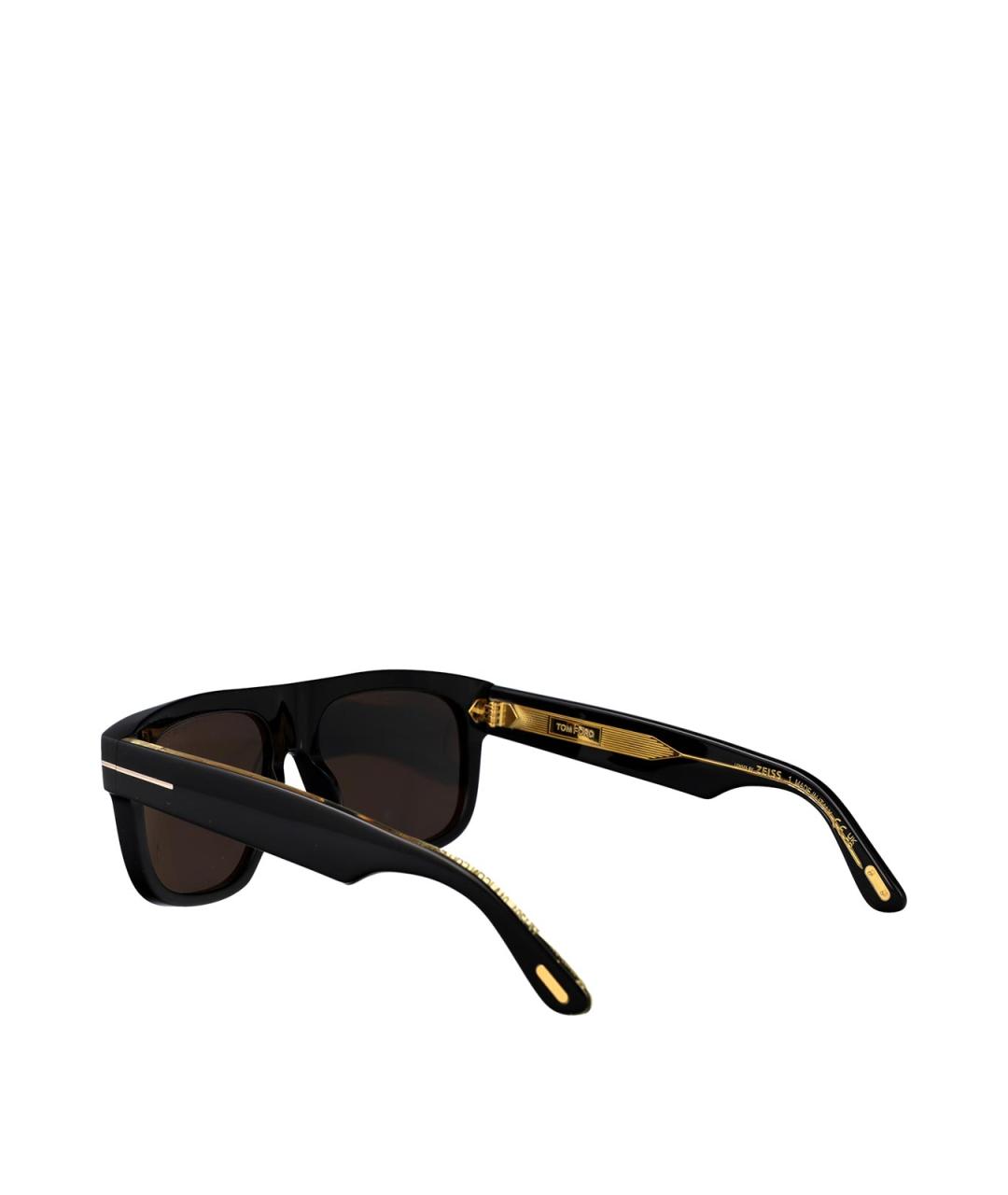 TOM FORD Черные пластиковые солнцезащитные очки, фото 4