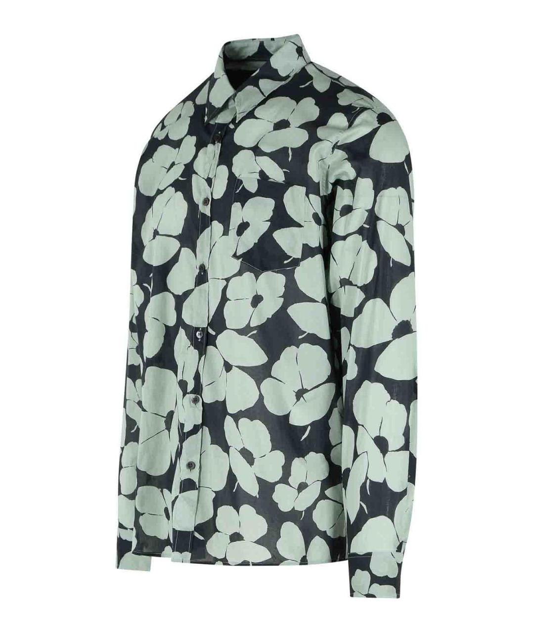 DRIES VAN NOTEN Мульти хлопковая кэжуал рубашка, фото 3