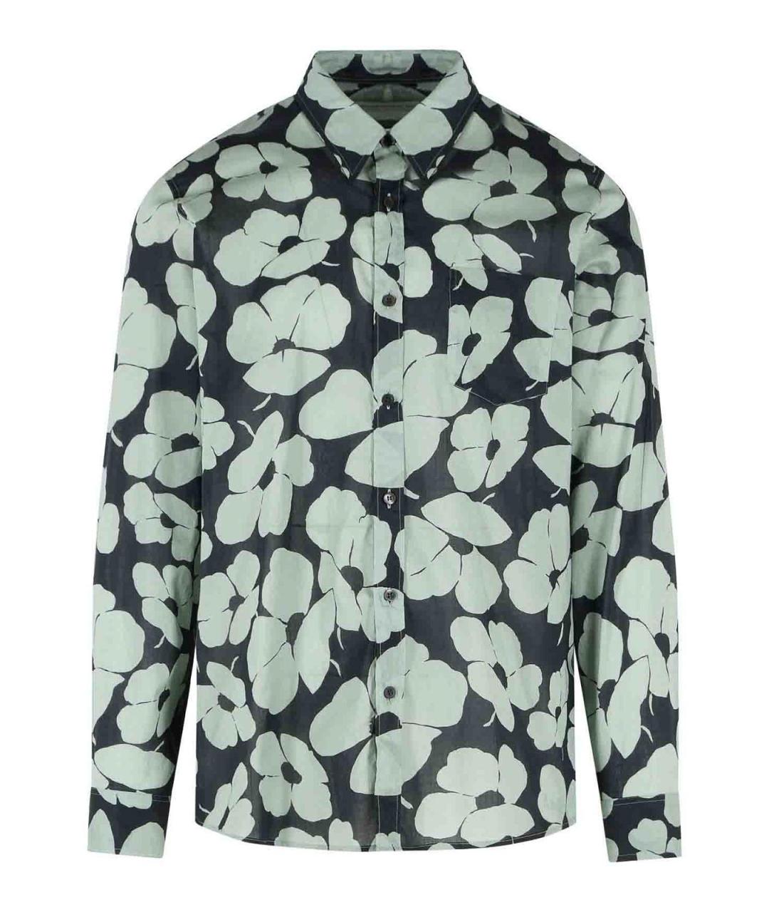 DRIES VAN NOTEN Мульти хлопковая кэжуал рубашка, фото 1