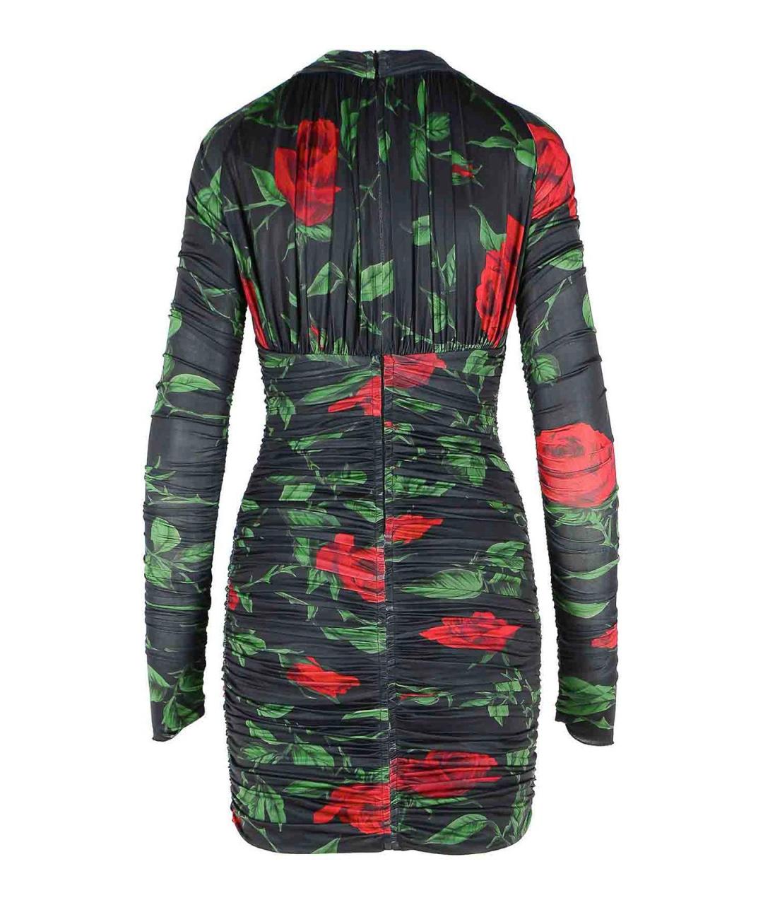 BLUMARINE Мульти полиэстеровое коктейльное платье, фото 2