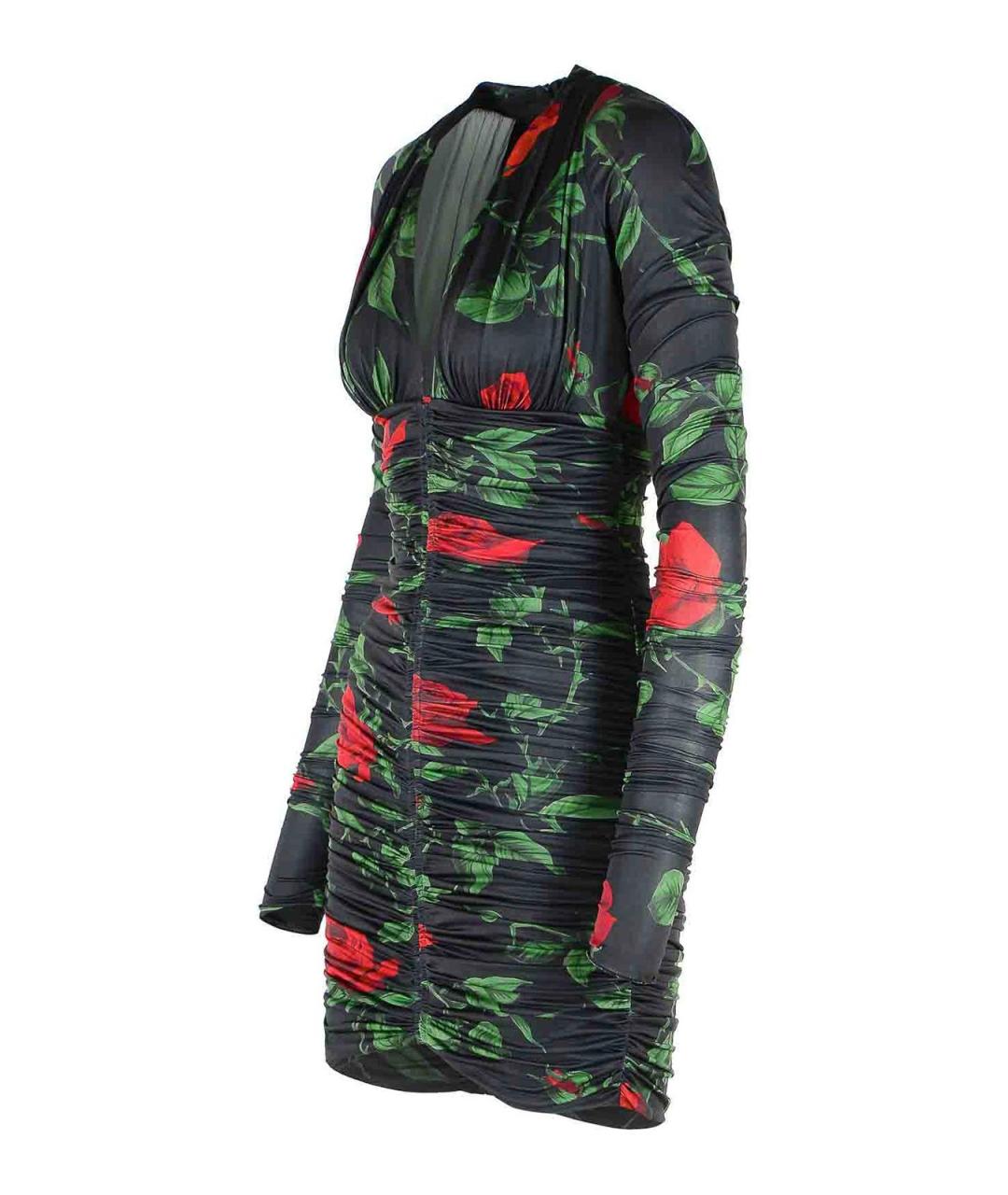 BLUMARINE Мульти полиэстеровое коктейльное платье, фото 3