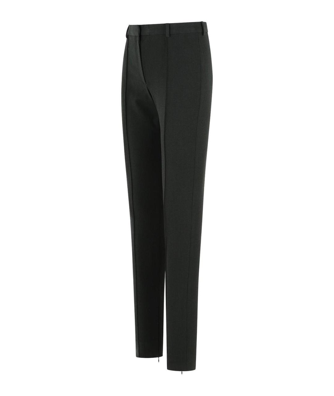 ACNE STUDIOS Черные полиэстеровые брюки узкие, фото 3