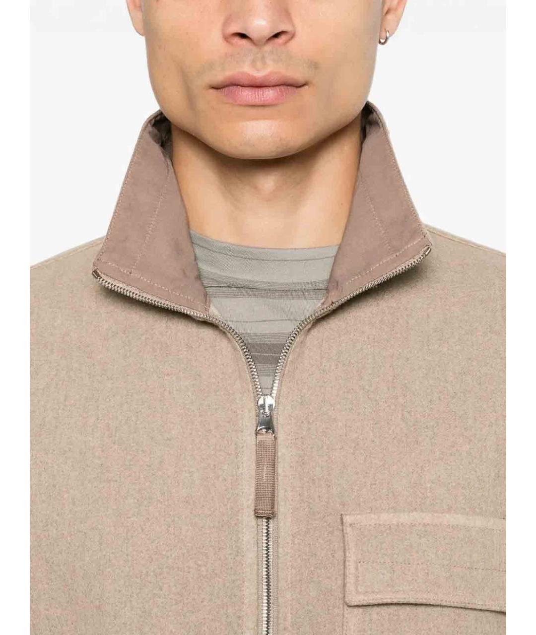 STONE ISLAND Бежевая кэжуал рубашка, фото 4