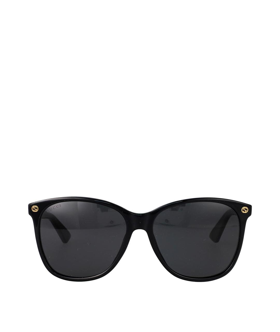 GUCCI Черные пластиковые солнцезащитные очки, фото 1