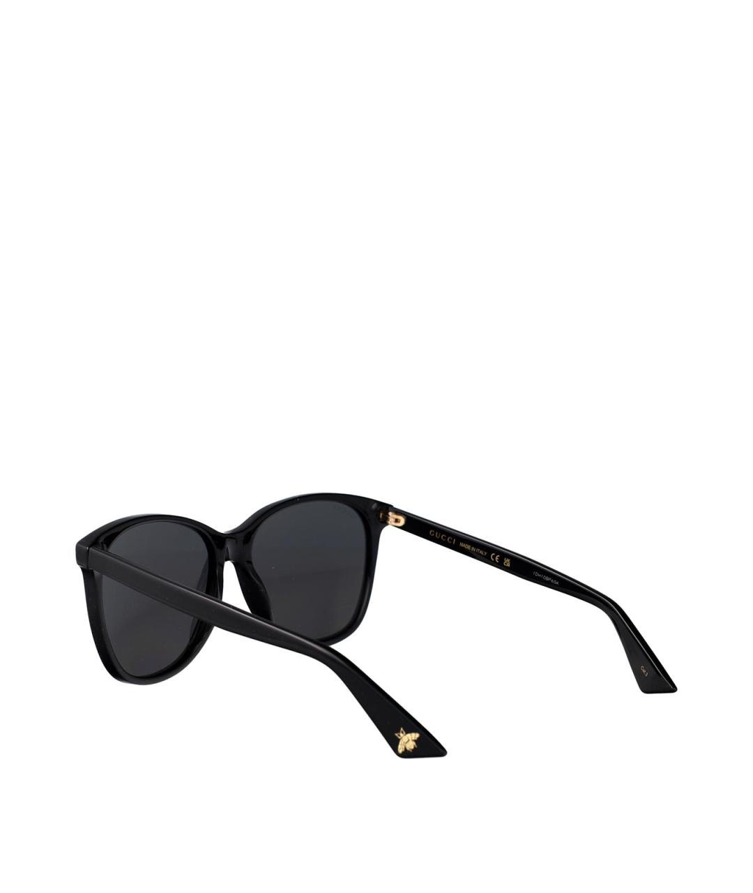 GUCCI Черные пластиковые солнцезащитные очки, фото 4
