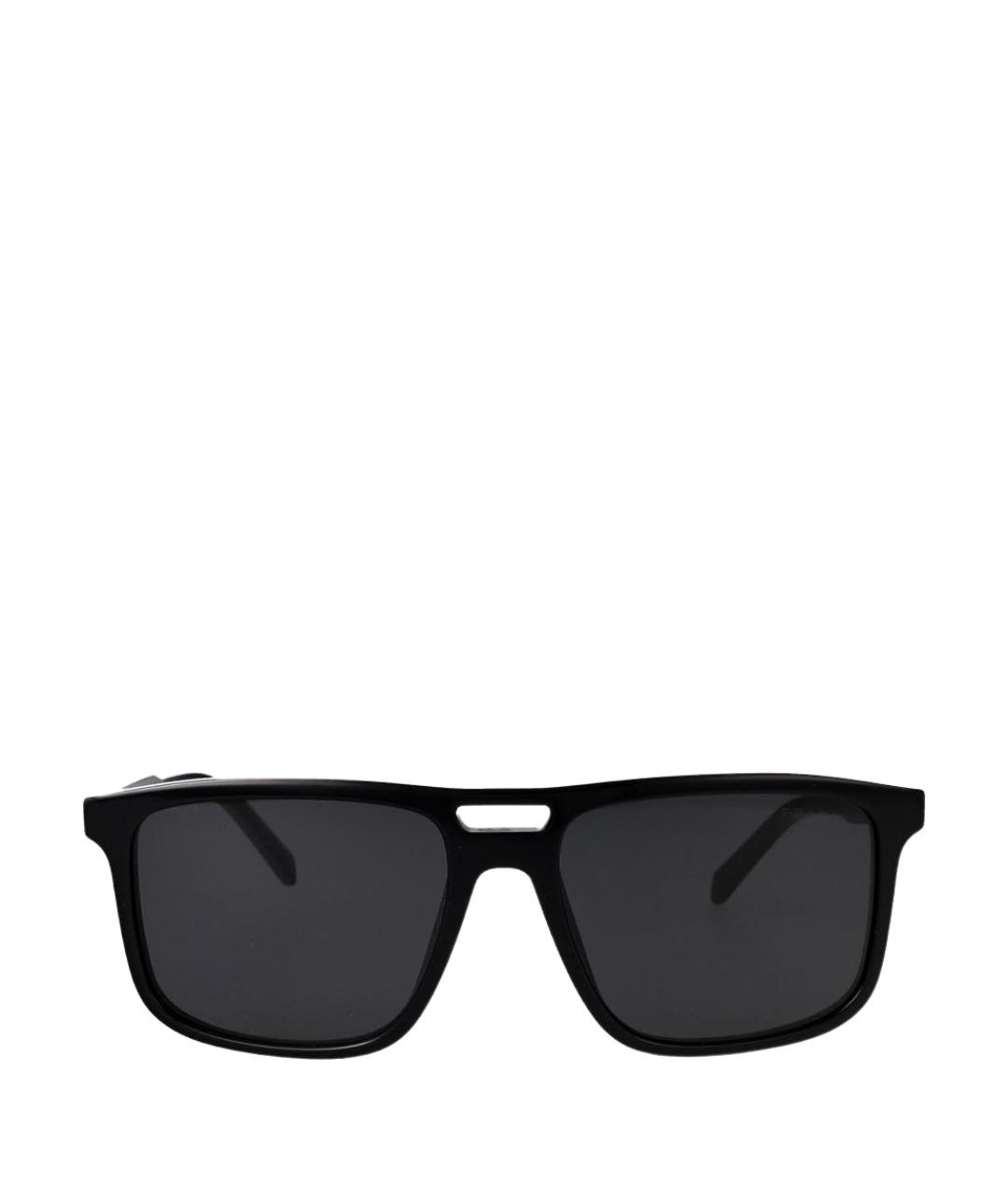 PRADA Черные пластиковые солнцезащитные очки, фото 1