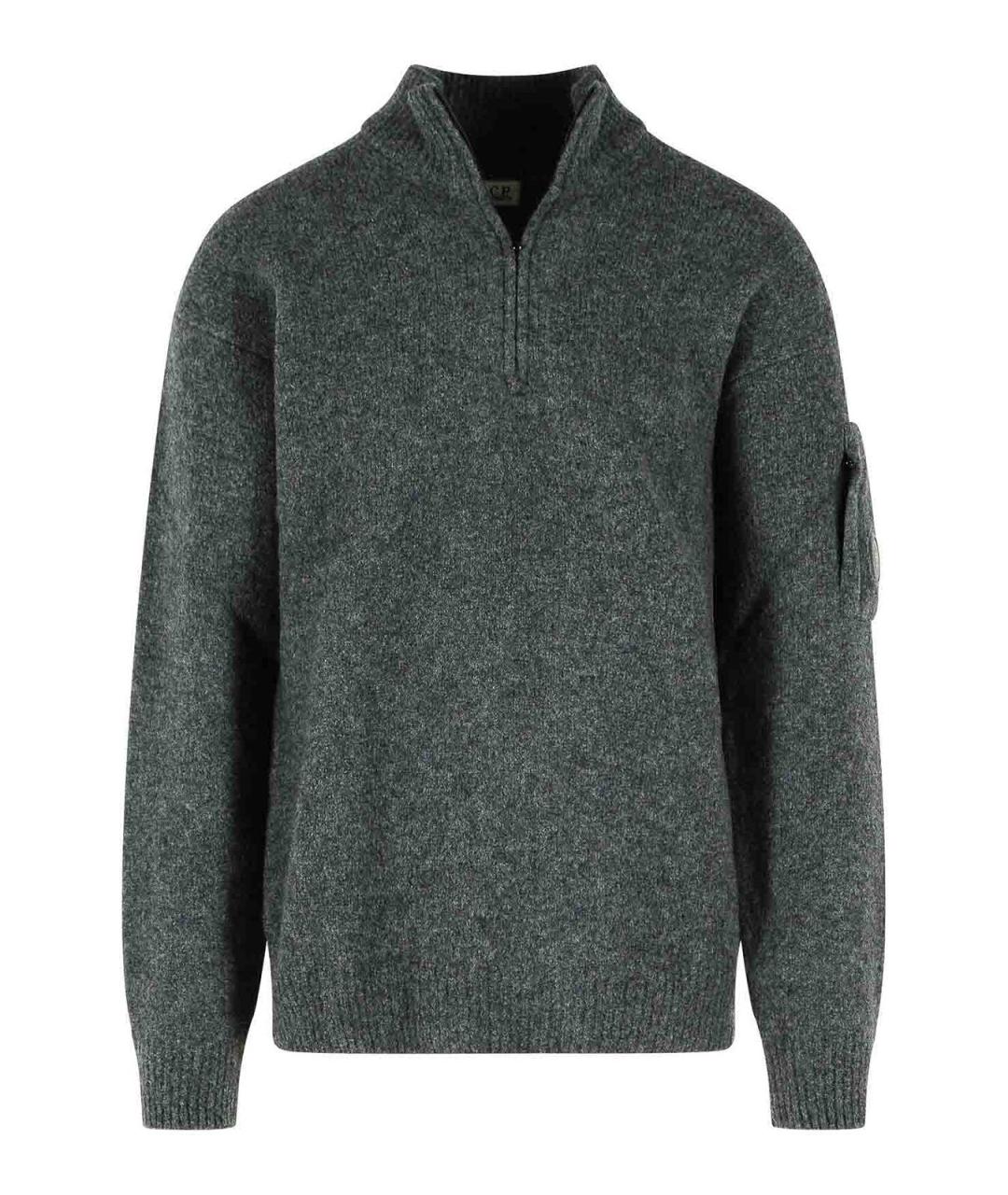 CP COMPANY Серый шерстяной джемпер / свитер, фото 1