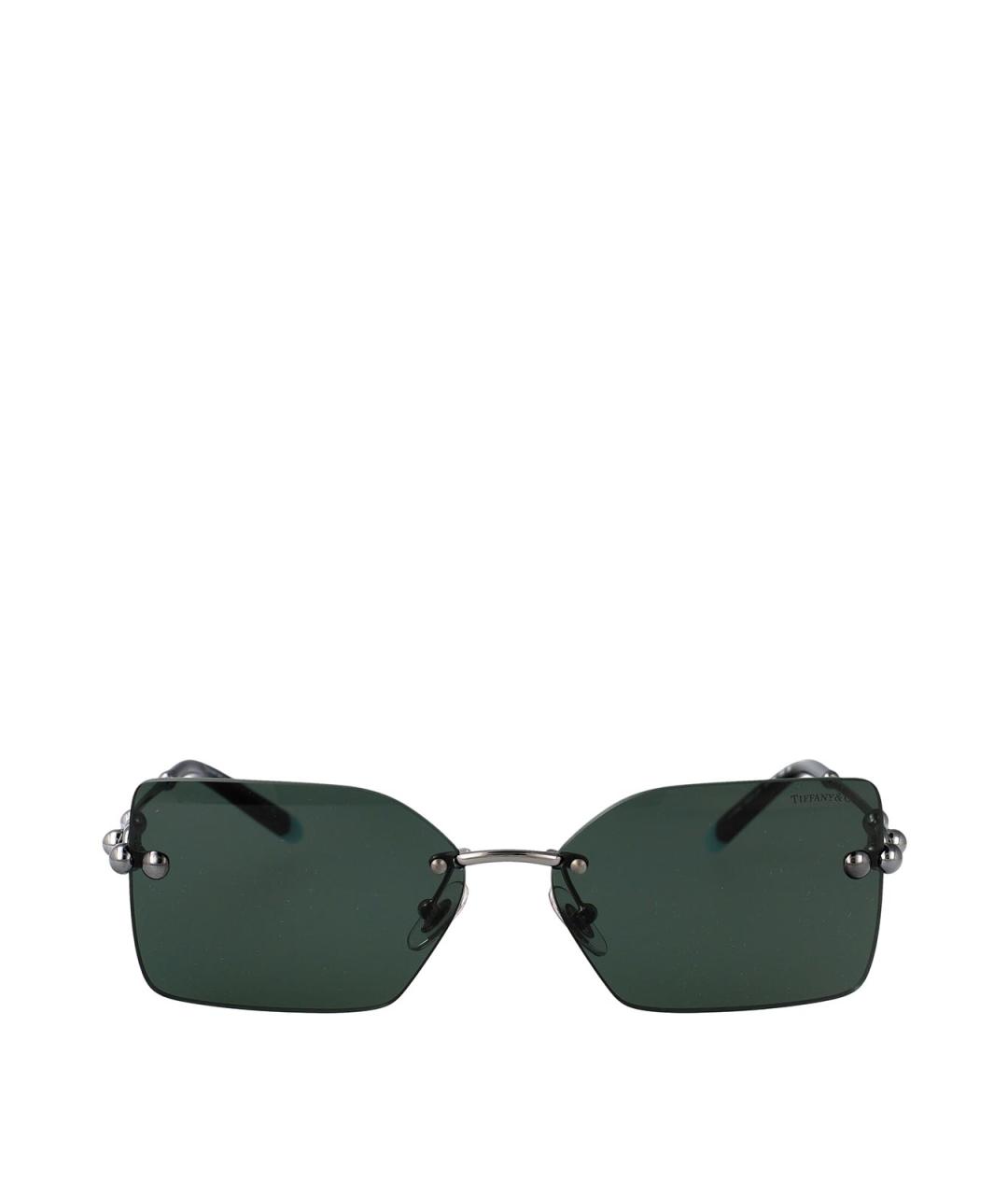 TIFFANY&CO Серые металлические солнцезащитные очки, фото 1