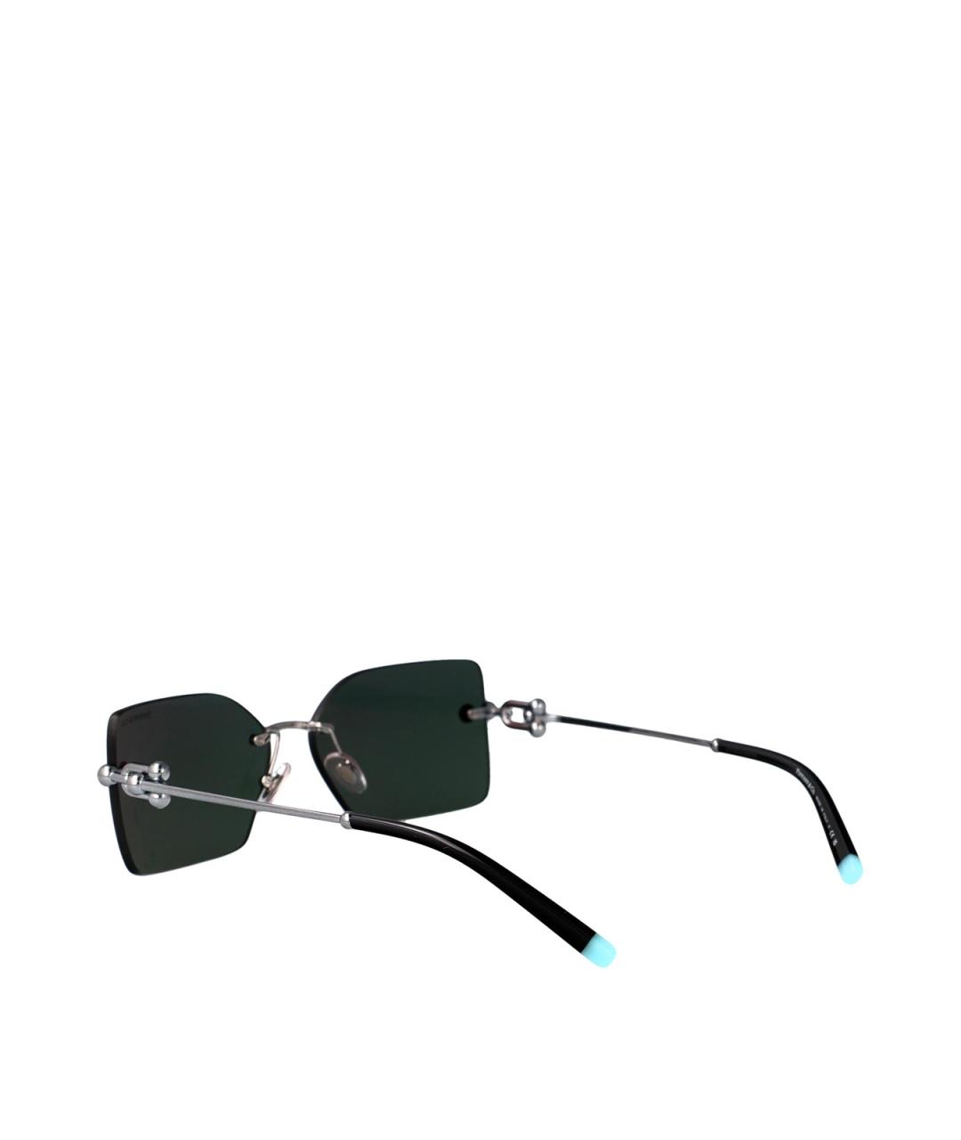 TIFFANY&CO Серые металлические солнцезащитные очки, фото 4