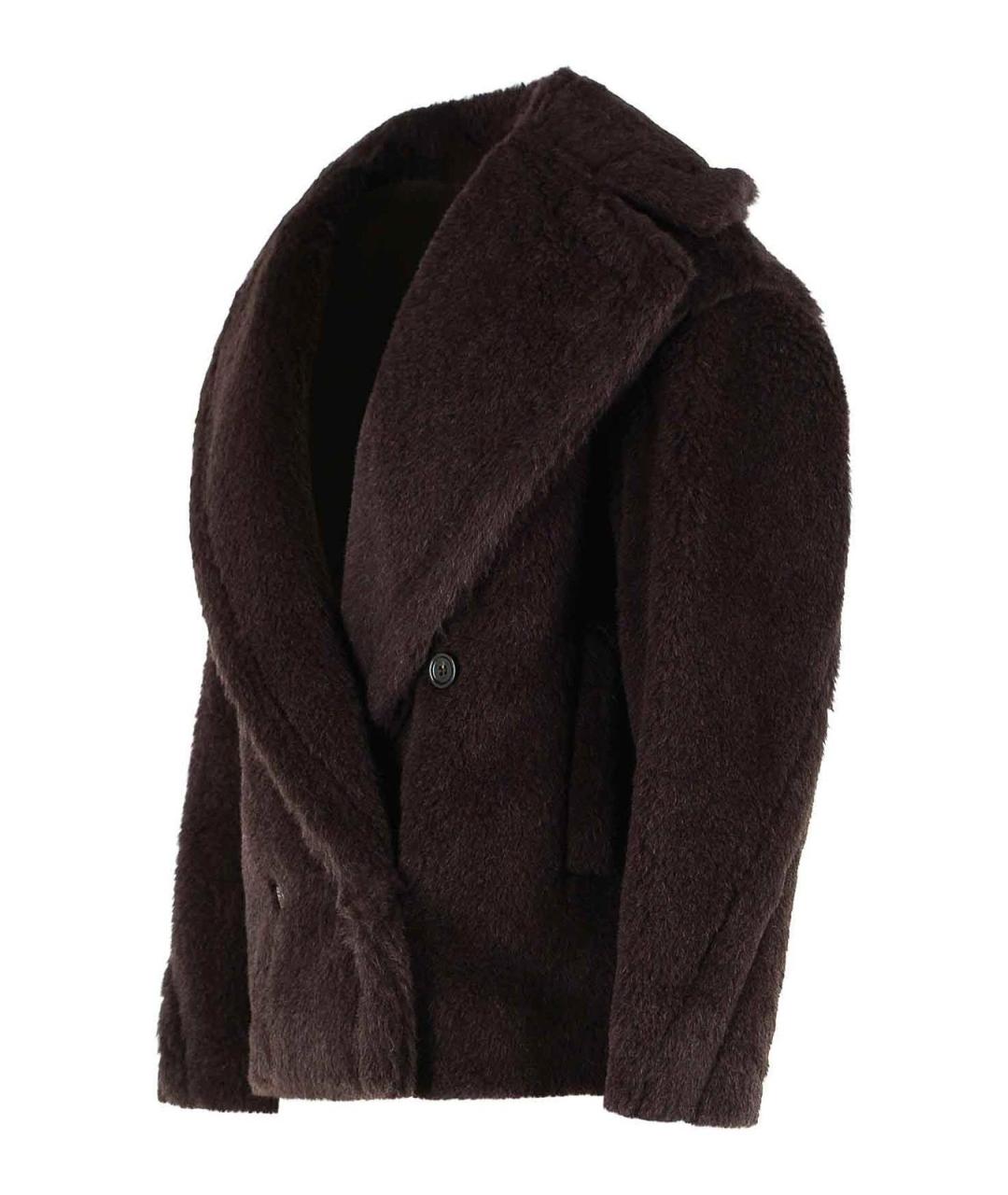 MAX MARA Коричневое шерстяное пальто, фото 3