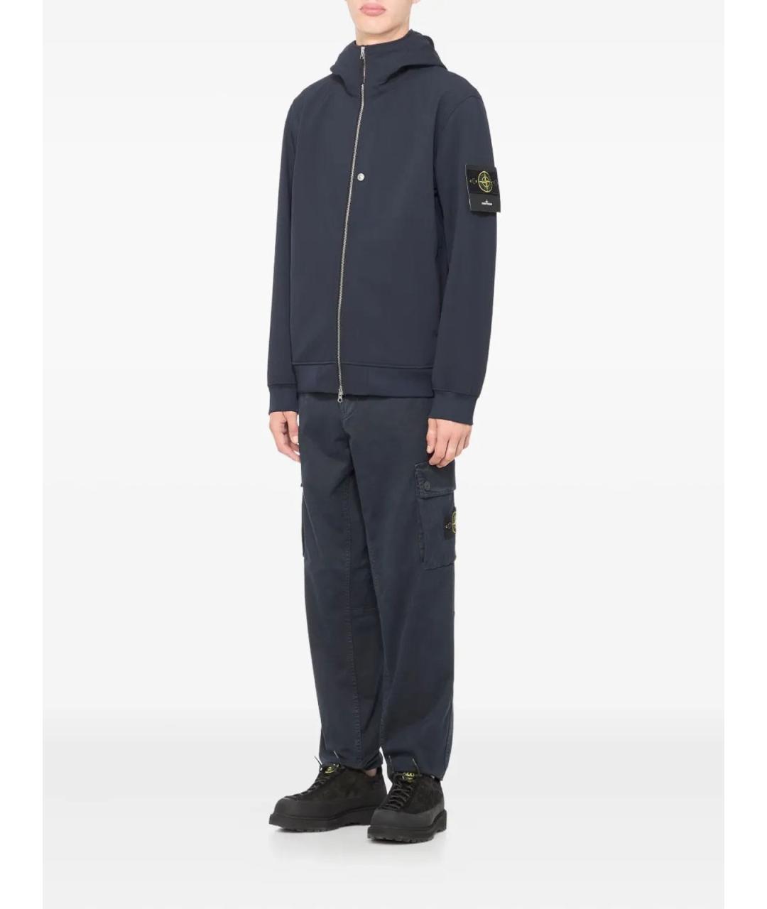STONE ISLAND Темно-синяя куртка, фото 2