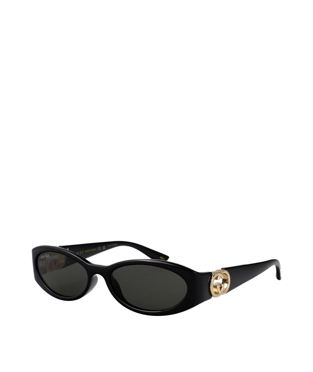 GUCCI Черные пластиковые солнцезащитные очки, фото 2