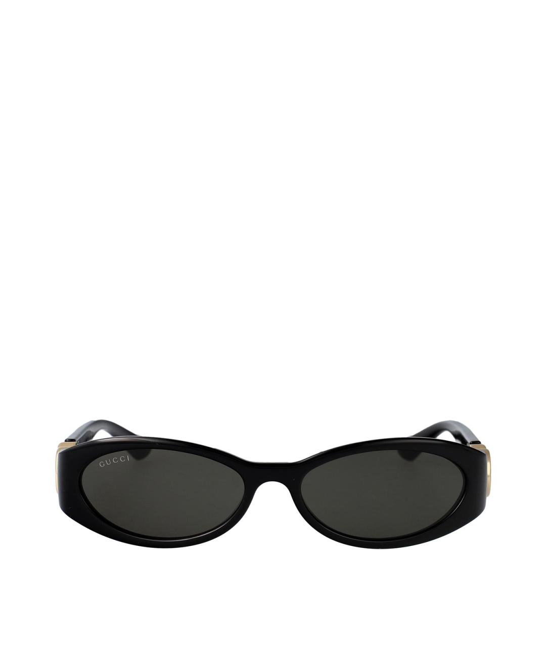 GUCCI Черные пластиковые солнцезащитные очки, фото 1