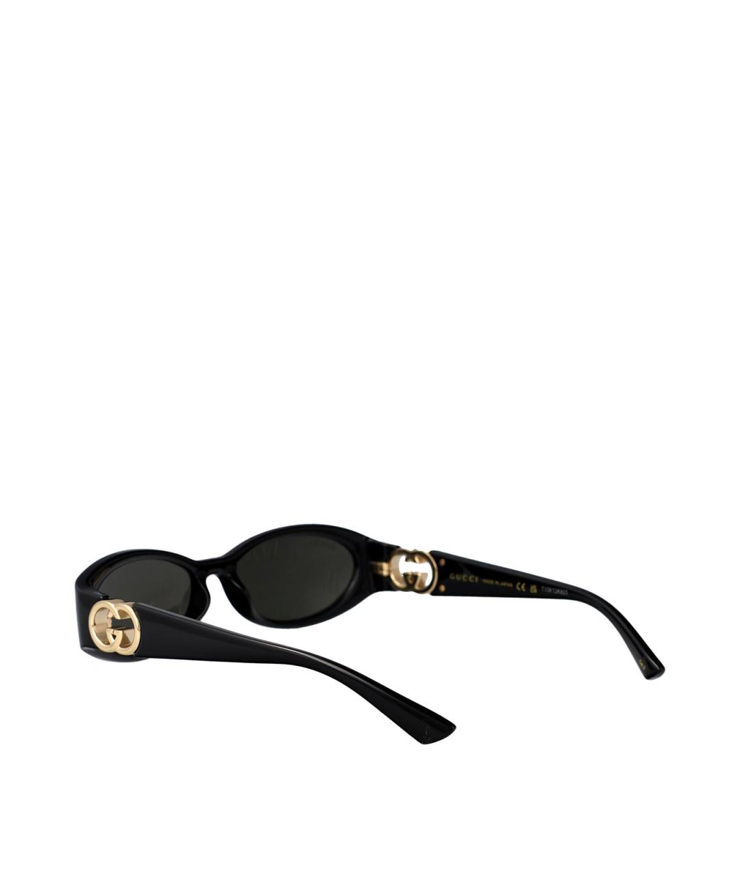 GUCCI Черные пластиковые солнцезащитные очки, фото 4