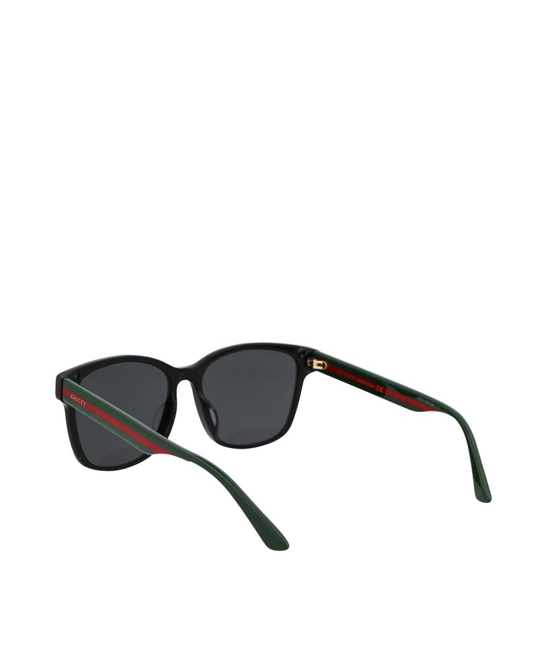 GUCCI Черные пластиковые солнцезащитные очки, фото 4