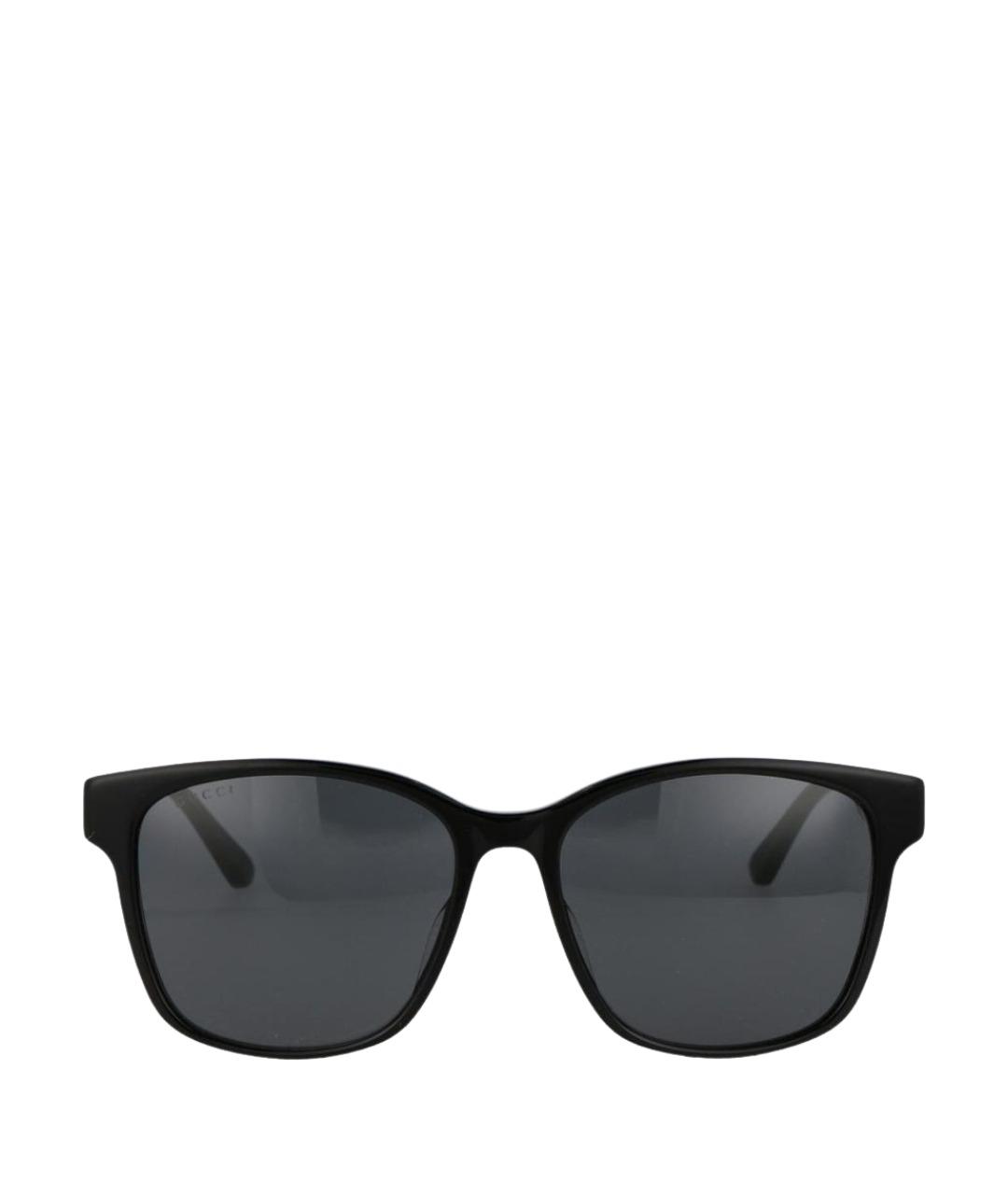 GUCCI Черные пластиковые солнцезащитные очки, фото 1