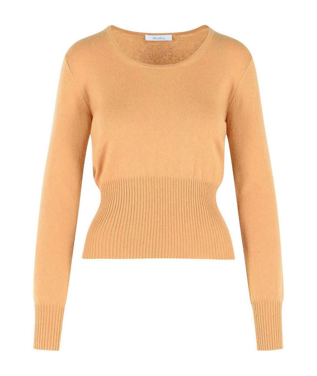MAX MARA Бежевый кашемировый джемпер / свитер, фото 1