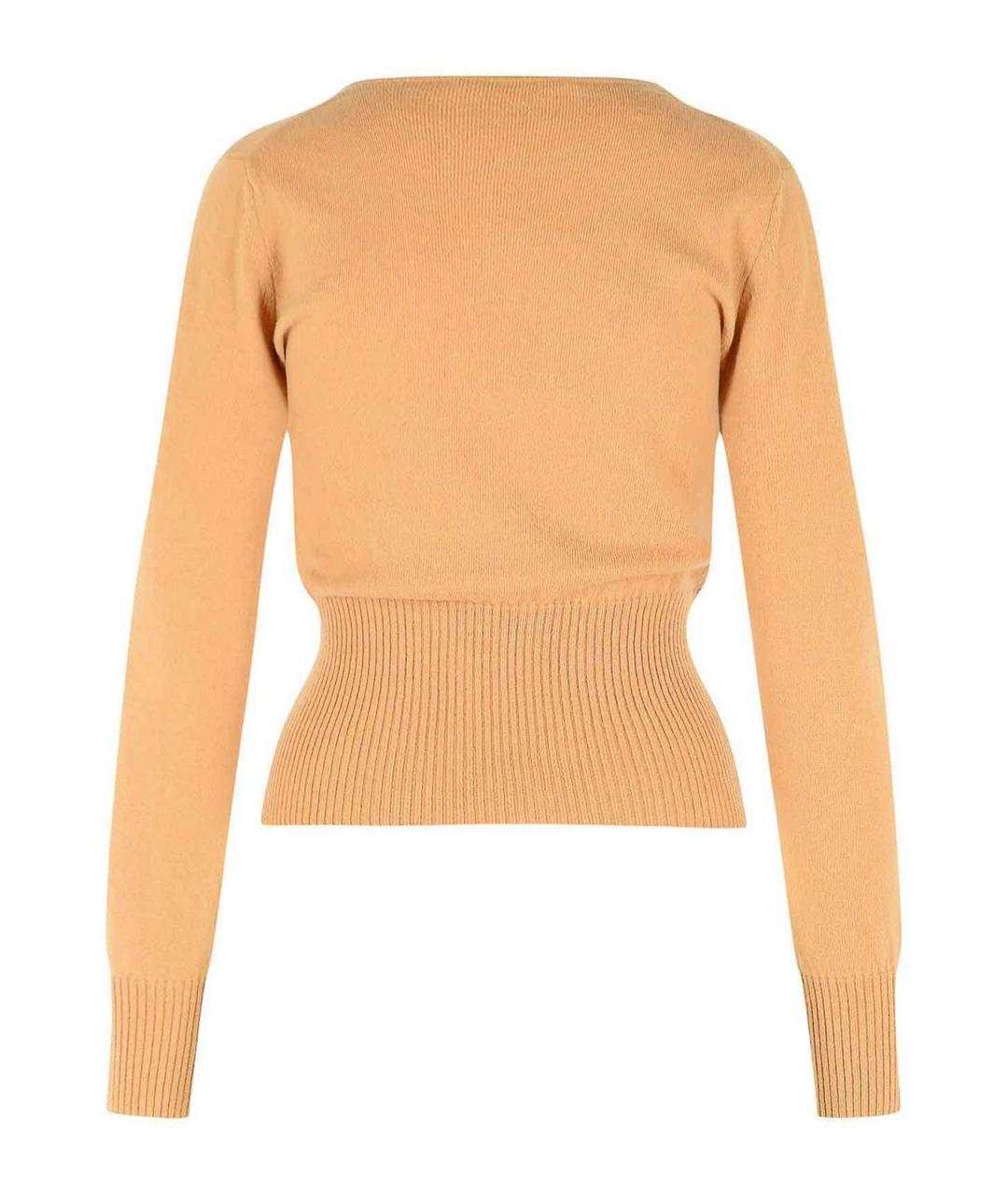 MAX MARA Бежевый кашемировый джемпер / свитер, фото 2