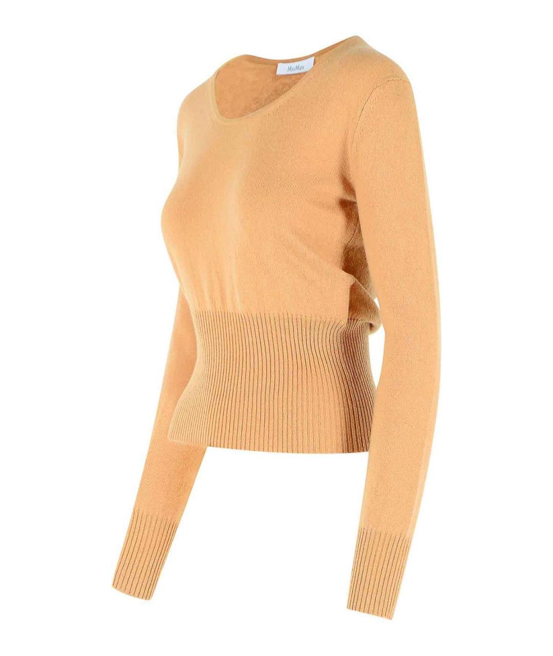 MAX MARA Бежевый кашемировый джемпер / свитер, фото 3