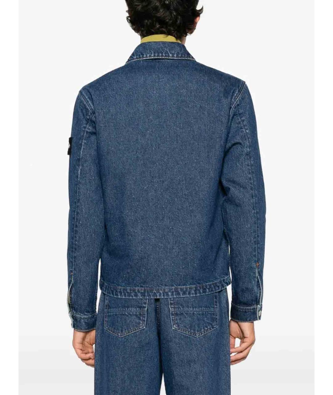 STONE ISLAND Синяя хлопковая куртка, фото 3