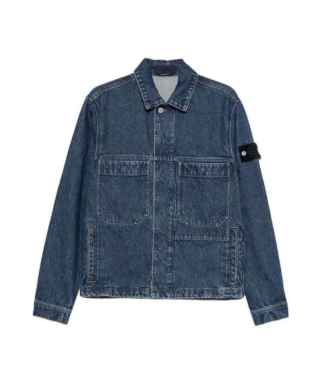 STONE ISLAND Синяя хлопковая куртка, фото 1