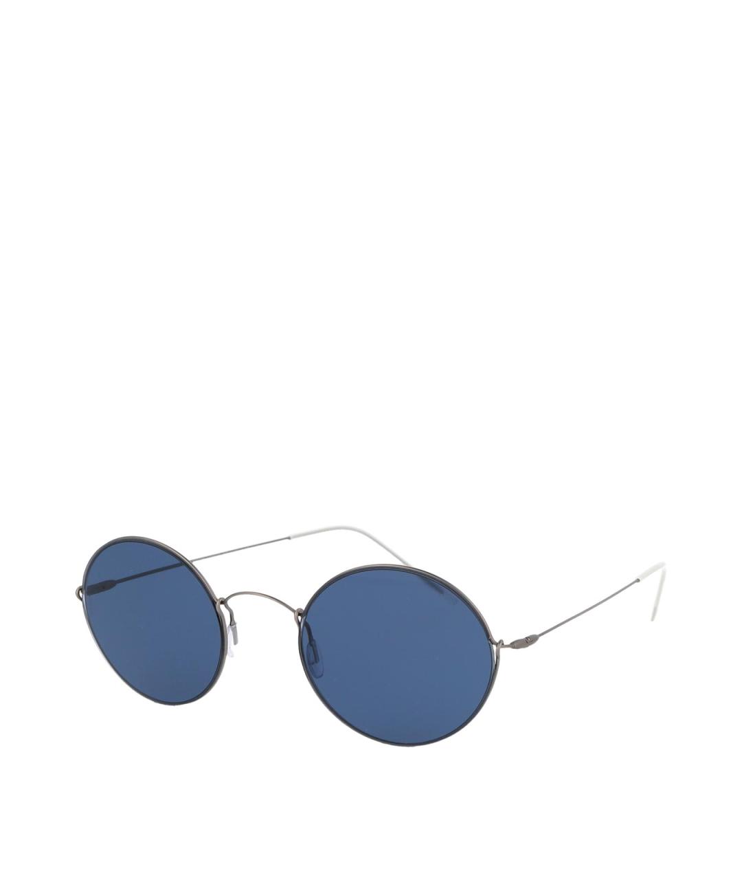 GIORGIO ARMANI Серебряные металлические солнцезащитные очки, фото 2