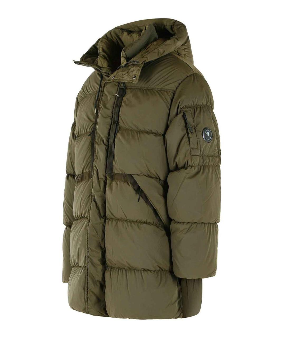CP COMPANY Зеленый полиамидовый пуховик, фото 3