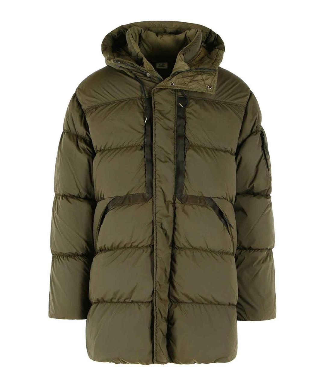 CP COMPANY Зеленый полиамидовый пуховик, фото 1