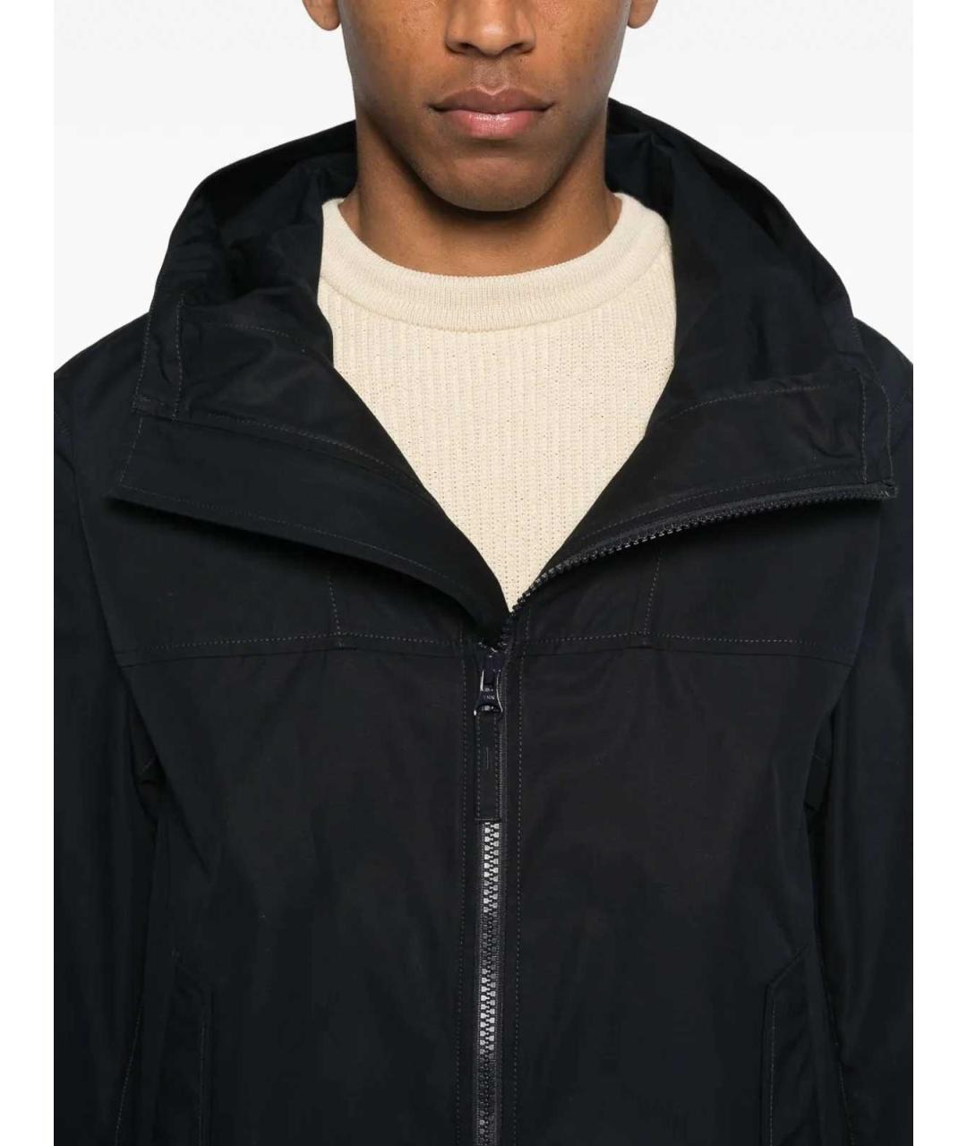 STONE ISLAND Темно-синяя полиамидовая куртка, фото 4