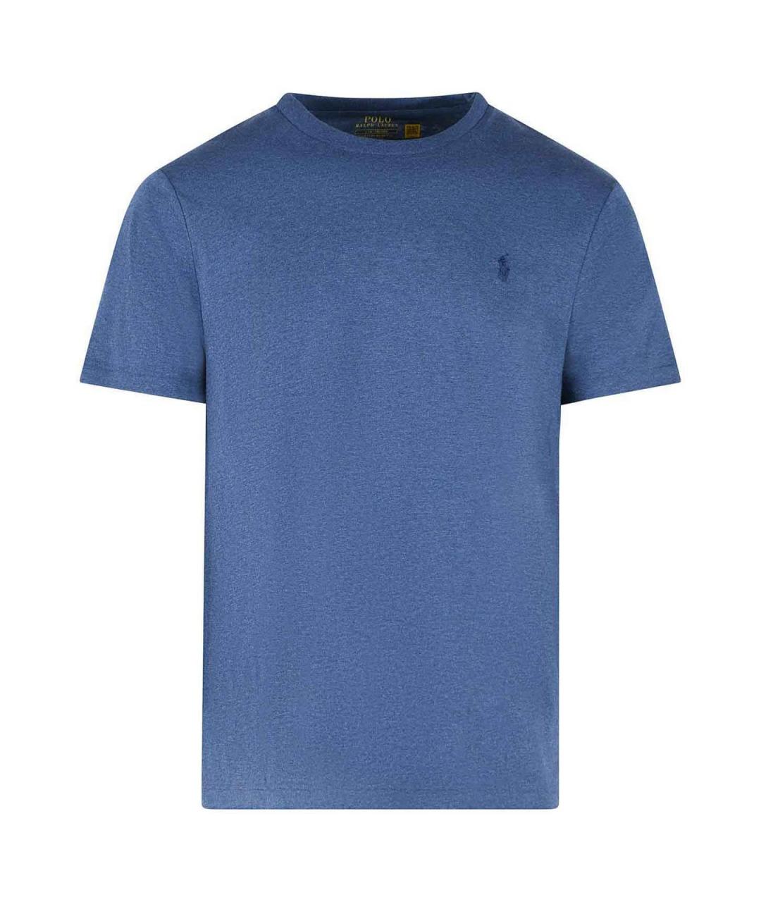 POLO RALPH LAUREN Синяя хлопковая футболка, фото 1