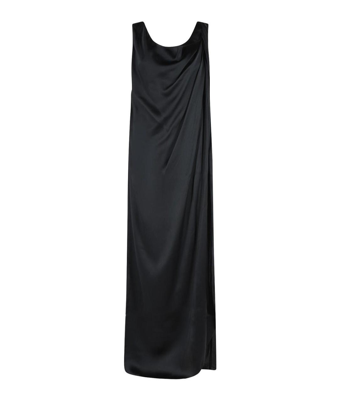MAISON MARGIELA Черное шелковое коктейльное платье, фото 1