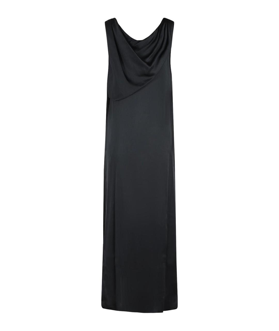 MAISON MARGIELA Черное шелковое коктейльное платье, фото 2