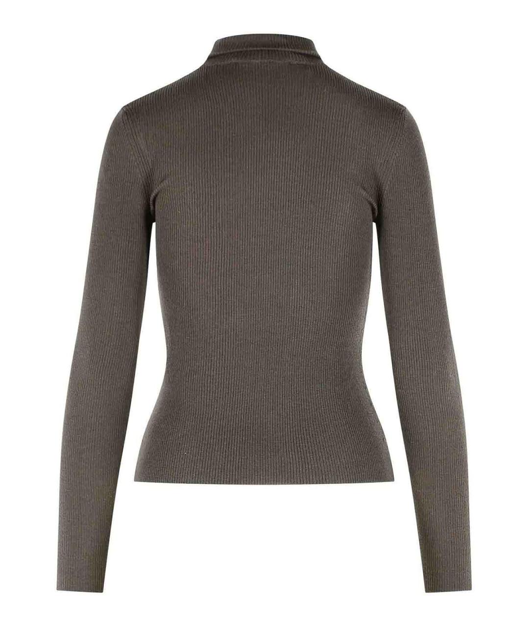 MAX MARA Коричневый шерстяной джемпер / свитер, фото 2