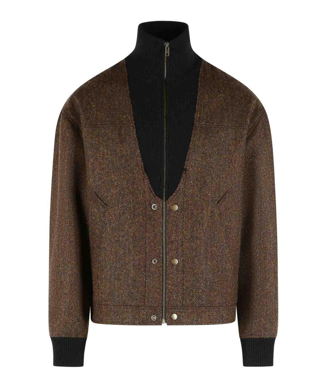 MAISON MARGIELA Коричневая шерстяная куртка, фото 1