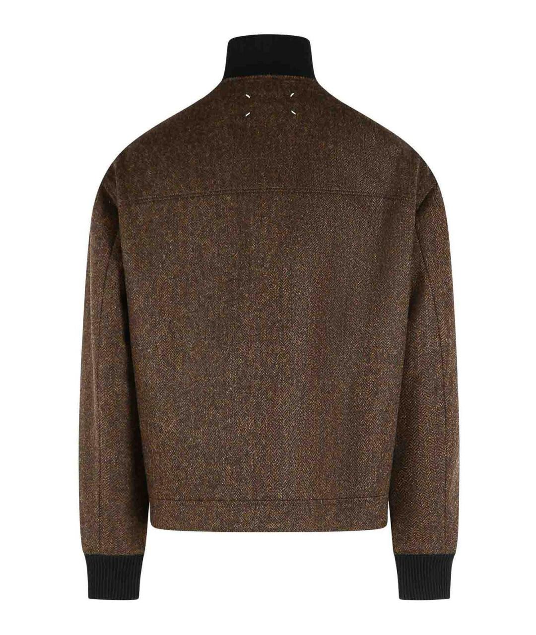 MAISON MARGIELA Коричневая шерстяная куртка, фото 2