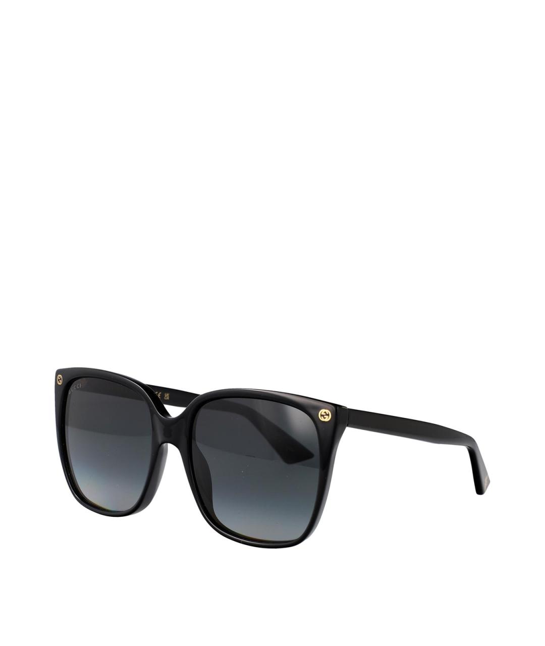 GUCCI Черные пластиковые солнцезащитные очки, фото 2
