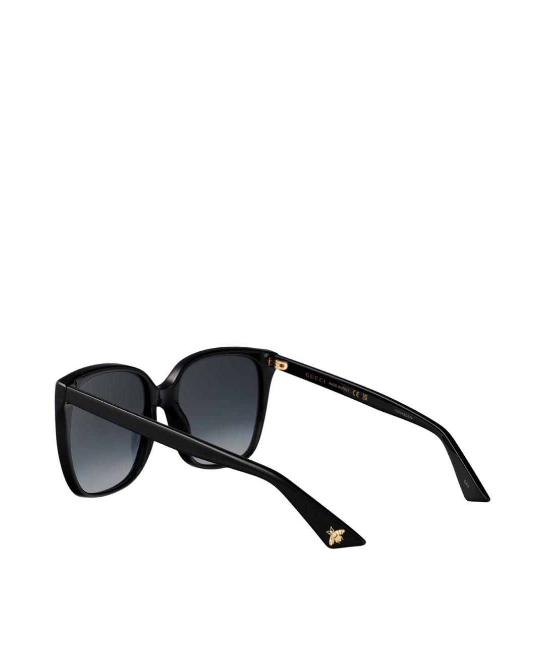 GUCCI Черные пластиковые солнцезащитные очки, фото 4