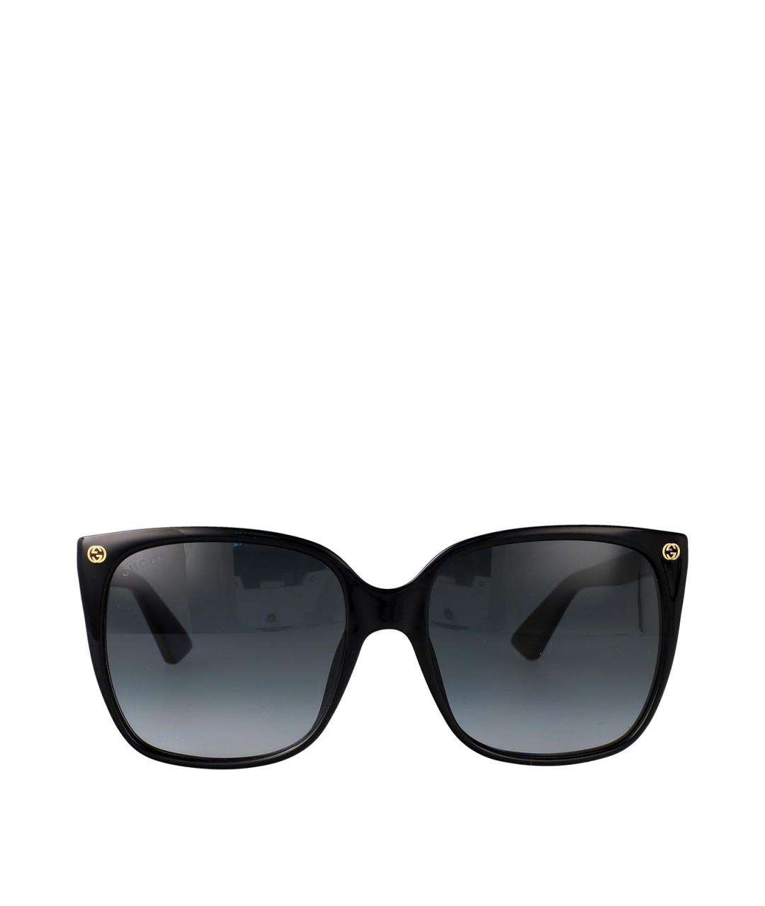 GUCCI Черные пластиковые солнцезащитные очки, фото 1
